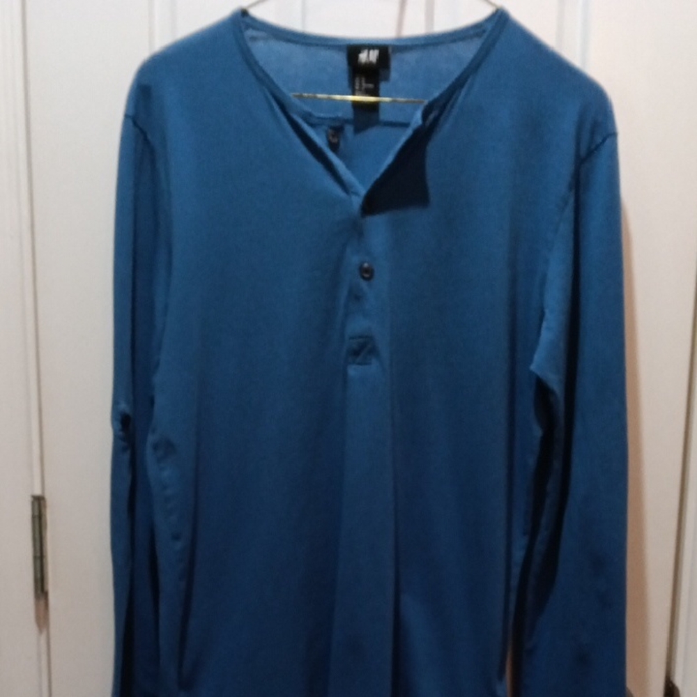 H&M Men's Blue Shirt